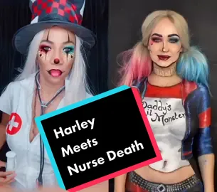 #duet with @marinaeloise Harley Quinn Meets Nurse Death 💀 😂 #harleyquinn #nursedeath #harleyquinncosplay #dcuniverse #dccomics #fypp