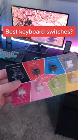 Which keyboard switches are the best for you? #pc #gamingpc #pcgaming #pcgamer #GamingSetup #pcsetup #gamingkeyboard #pcmr #pcbuilding #techtok #tech