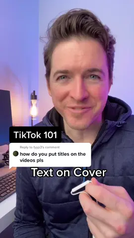 Reply to @fyyp3  How to put text on Cover #tiktoktips #tiktoktutorial #tiktokcoach