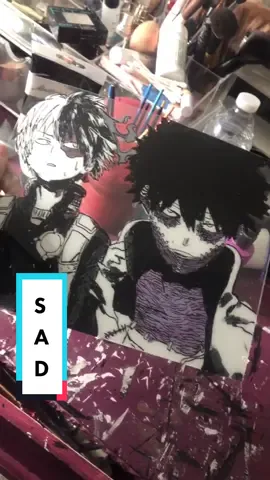I AM SAD 😢 #shototodoroki#todoroki#dabi#touya#touyatodoroki#glasspainting#painting#smallbusinesscheck#smallbussiness#anime#animethings#manga#mha#bnha