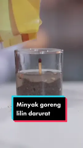 Cara membuat lilin darurat pake minyak goreng #samasamabelajar #TikTokHarbolnas #MasterEdukasi