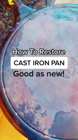 Was this news to you? One reason I LOVE #castiron ! 🥘 #cleaning #clean #deepclean #restore #castironskillet #cleanwithme #cleaningtiktok #cleanhome