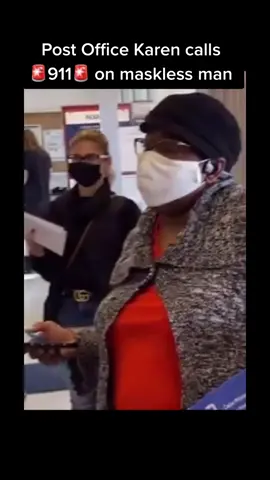 POST OFFICE KAREN CALLS 🚨911🚨 on two maskless men. I don’t see the emergency, do you? #ThinkingAbout #karen #covid19 #mask #foryou #fyp