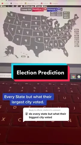Reply to @official_vladlenin Election but what every states largest city voted for.#election #democracy #democrat #republican #GOP #liberal #USA #City