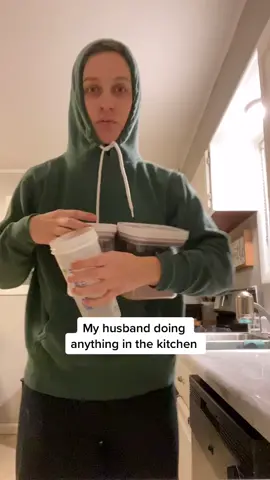 Honestly, he does a great job cleaning up after himself but this was a HUGE habit to make!  #marriedlife #marriage #howbizzarre #trending #cleanhome