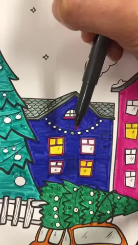 Advent Coloring Calendar Day 10!#adventcalendar #adventcalendar2020 #christmascoloring #christmastree #coloringcalendar #christmaslights