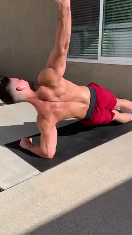 SIDE PLANK w/ REACH 💪🏽💥 #awalshfitness #abs #sixpackabs #sixpackabschallenge #homeworkout #pushup #homeworkoutchallenge #fitnesstips #Fitness