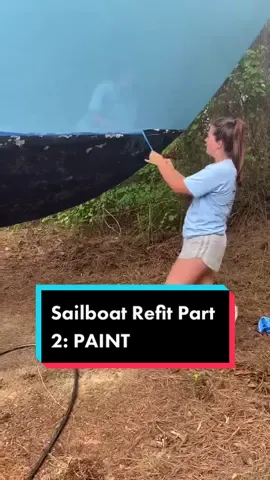 Sailboat Refit Part 2: PAINT! Next up I’ll explain how I replaced the engine, drop any questions in the comments! #boatlife #DIY #refit #painting