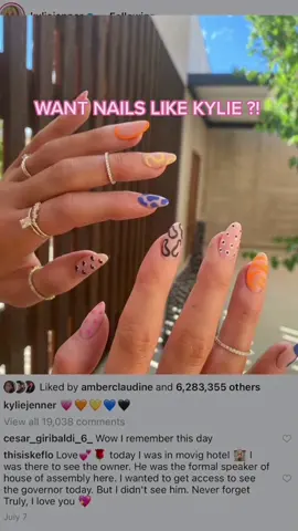 New nails alert!! 😝🤩 #pinterestinspo #nailart #abstractnails #almondnails #glamnetic