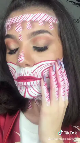“All I want for christmas is candy canes” #fyp #fypge #fypgee #makeup #makeupartist #candycane