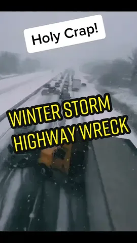 Holy crap have you seen this? #majoracciendent #carcrash #snowstorm #wreckcheck #omgmoment #pileup
