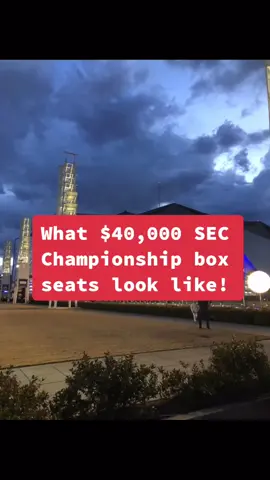 $40,000 sec championship box seats 🤑 #rolltide #secchampionship #fyp #atlanta #mercedes
