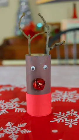 I made a reindeer out of a toilet paper roll! #DIY #craft #voiceover #wishlist #christmas #howto #foryou #tiktok #fyp #scrunchiebunch #christian