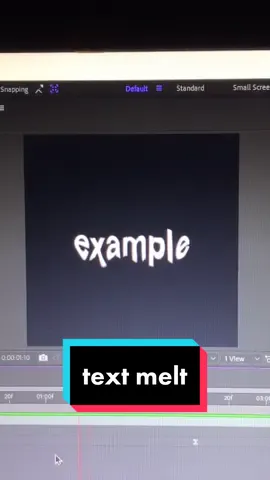 Reply to @wildvoids text melt || #aftereffctshelp #aftereffects #aftereffectstutorial #fyp