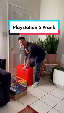 Playstation 5 Prank on Husband 😂 #fyp #foryoupage #Christmas2020 #prank #prankfail #prankgonewrong #coupleprank #viral  #newtrend #funnyvideos