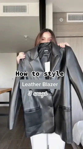 Fall outfit ideas for leather blazer #outfitsinspo #fashioninspo #fallstyle2020 #OOTD #fashion #styletips