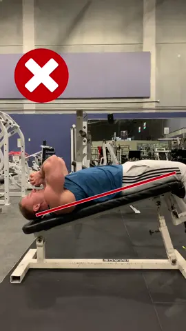 IMPORTANT: ⚠️ when doing decline sit ups do NOT go right the way down. This will take the tension off the abs and de-active them. #abs #abworkouts