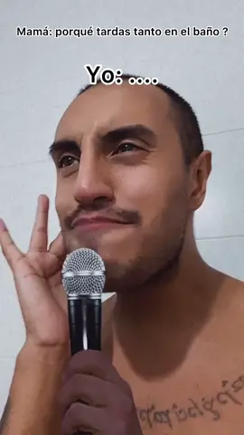 Yo en el baño siempre 🎤😅 ig: Pablitocastilloo