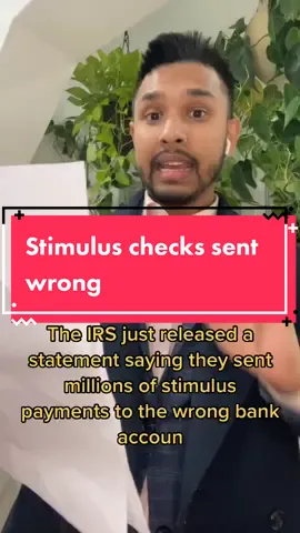 The IRS sent stimulus to wrong accounts. #stimulus #stimuluscheck #taxes #taxtok #foryoupage #fyp