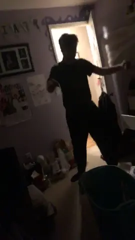 Here is a video of my brother coming into my room and doing his lil “dancy dance” #danceydance #brother #bruh #dance #inthedark #weirdo