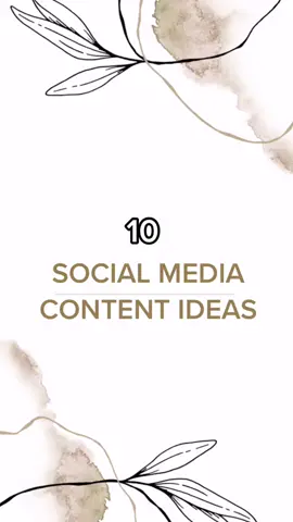 Here are 10 Social Media Content Ideas ✨ share yours below ⬇️ #contentideas #socialmedia #socialmediacontent #businesstips #smallbiztipsandtricks #aus