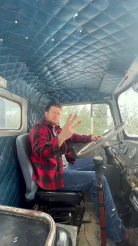 Things about an old truck that just make sense. Part 3: the highbeam switch.  #oldtrucks #oldiron #kenworth #oldblue #trucking #canada