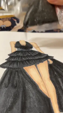 Reply to @lilsteph007 #40gownstostyle #dressdrawing #blackdress #fyp #foryoupage