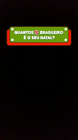 #QuantosPorcentoBrasileiroÉSeuNatal