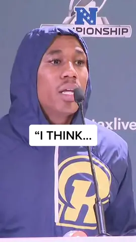 unofficial playoff motto 💯 #marcuspeters #interview #NFLPlayoffs