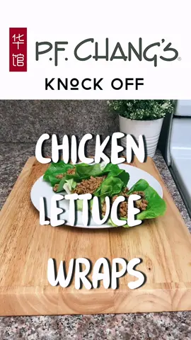 P.F Chang’s Chicken Lettuce Wraps Knock Off #cooking #pfchangs #pfchangslettucewraps #lettucewrap #healthy #mealprep #homecooking #healthyeats