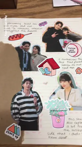 journaling with my ‘start up’ stickers ☺️☺️ #Stickers #StickerShop #StickerBusiness #Scrapbook #Journal #ASMR #KDramaJournal #StartUp #StartUpKDrama