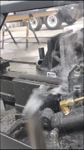 The right tools make work so easy 🤤 #bandsaw #worksmarternotharder #satisfying #oddlysatisfying #metal