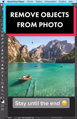 Remove objects from a picture in PHOTOSHOP ! Follow for support ! #fyp #pourtoi #photoshop #fouryou #tutorials #retouch