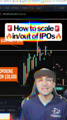 Playing the IPO opening candle is my newest and best strategy. Here is how I scale in and out! 📈 #fyp #optionstrading #xyzbca