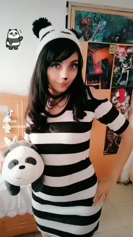 interpretando a #panda #escandalosos #panda🐼 #cute #fyp #parati #webarebears #panpanchallenge #cosplaygirl #cosplay #fypシ #changelle #osos