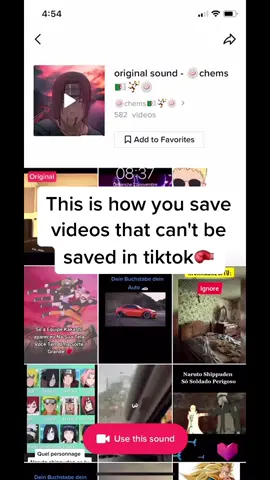 This is how you save videos that can't be saved in tiktok😄