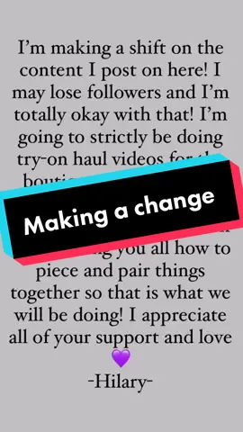 I’ve decided this is what’s best for me right now and my family! I appreciate all your support when you shop my links! 💜💜💜
