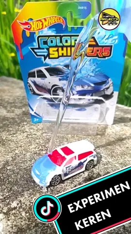 EXPERIMEN HOT WHEELS COLOR SHIFTER DENGAN AIR ES, BISA BERUBAH WARNA 😎😱 #fyp #diecast #hotwheels #fypシ #toys