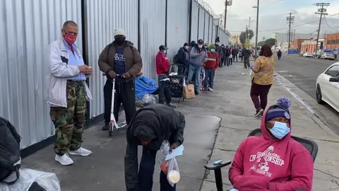 I appreciate the homeless trusting us to feed and care for them.  I always like to walk the line and let them know the menu. #homelesslivesmatter