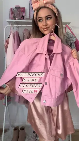Fav pieces on my clothes rail!🎀 #pinkfashion #pinkaesthetic #xyzbca #viral