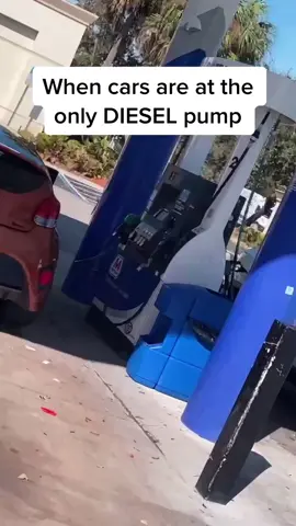 Diesel owners know the struggle😂 #fyp #trucks #diesel #liftedtrucks #foryou #trending #viral #dieseltrucks #gasstation
