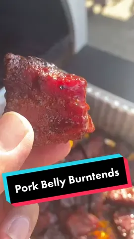 I need a better mic 🎤 #porkbelly #porkbellyburntends #bbq #bbqtiktok #fyp #foryou #foryoupage #pigcandy #food #foodtiktok #traeger @traegerhq #smoker