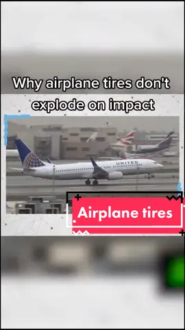 Why do airplane tires not explode on impact? #techinsider #airplane #technology #tires #funfacts
