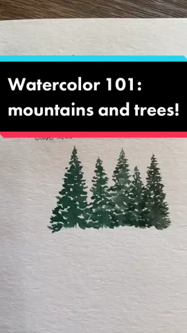 A couple ways to paint mountains and trees! #art #artist #painting #artistsoftiktok #tutorials #fyp #foryoupage #ThisorThatSBLV