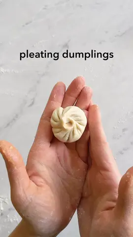 some of my favorite ways to pleat dumplings: potsticker and bao folds #dumplings #cooking #tiktoktutorial #fyp #stepbystep