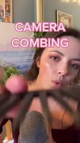 Reply to @i_eat_toenails_official comb request! #asmr #camerabrushing #comb #personalattention #slowasmr #rp #pov #