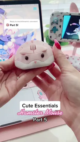 Reply to @mochiiimarie Hamster Bluetooth Mouse! 🐹💕 #kawaiiaesthetic #pastelaesthetic #kawaiigaming #LearnOnTikTok