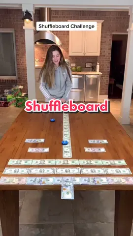Shuffleboard challenge! #familythings #family #challenge #familygames #competition #fun #game #familytime #FamilyFun #familygamenight #shuffleboard
