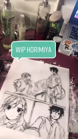 #horimiya has officially ruined me 🥺 #anime#manga#sketch#weeb#romanceanime#glasspainting#animeglasspainting#animethings#DoritosFlatLife#wip#fyp#4u