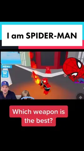Which superhero can defeat Spiderman? #spiderman #roblox #robloxgames #gaming #jacesplayhouse #spidermangame